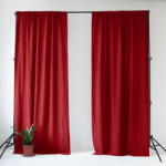 Linen Tales Piros len függöny 140x250 cm Lava Falls - Linen Tales - bonami - 31 580 Ft