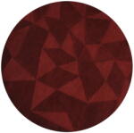Flair Rugs Borvörös kézi szövésű gyapjú kerek szőnyeg ø 160 cm Shard Red - Flair Rugs
