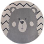 Hanse Home Szürke gyerek szőnyeg ø 140 cm Bear - Hanse Home