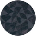 Flair Rugs Antracitszürke kézi szövésű gyapjú kerek szőnyeg ø 160 cm Shard Charcoal - Flair Rugs
