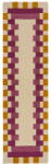 Flair Rugs Sárga-rózsaszín kézi szövésű gyapjú futószőnyeg 60x230 cm Kai Wool Border - Flair Rugs