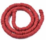 Mixform Polymer agyag gyöngyök Heishi Handmade, Dysc, 6x0.5-1mm, 290db/38cm/szál (13WB30711)