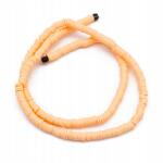 Mixform Heishi Handmade Polimer Öko Agyag gyöngyök, korong, 4x1mm, 375db/40cm/szál (13WB30331)