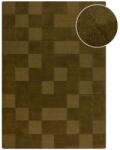 Flair Rugs Khaki kézi szövésű gyapjú szőnyeg 200x290 cm Checkerboard - Flair Rugs