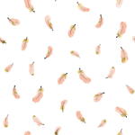 Lilipinso Gyerek tapéta 10 m x 50 cm Gold Feathers - Lilipinso