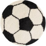 Ayyildiz Fekete-krémszínű gyerek szőnyeg ø 100 cm Fun - Ayyildiz Carpets