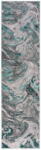 Flair Rugs Szürke-türkiz futószőnyeg 80x300 cm Marbled - Flair Rugs