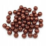 Mixform Gyöngy akril gyöngyök, kerek, Szín: Barna 10mm 50db/25g (2WB30222)