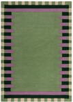 Flair Rugs Zöld-lila kézi szövésű gyapjú szőnyeg 160x230 cm Kai Wool Border - Flair Rugs