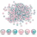 Mixform Golyók Akril Gyöngyök Szivárvány Színátmenetes 6mm Lyuk nélküli, 20g~180db (13WB31415)