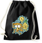 printfashion Pizza és az ananász - Sportzsák, Tornazsák - Fekete (17842401)