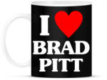 printfashion I love brad pitt - Bögre - Fekete (17724403)