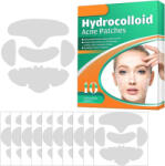 NOVA KISS Plasturi Hidrocoloidali pentru Acnee din Gel de Calitate Medicala, 10 bucati, NOVA KISS Masca de fata