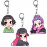  Akril kulcstartó anime medál 3db Demon Hunters Rumi Mira (Akrylowy brelok do kluczy)