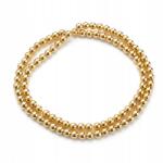  Szintetikus gyöngyök Hematit, Galvanikus, Világos arany, 4mm, 88db/38cm (13WB29093)