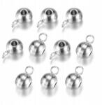 MIXFORM Ékszertartó nyakkendő, rozsdamentes acél, serpenyő, 11x6.5x8mm, 10db