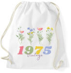 printfashion szülinap vadvirág - Sportzsák, Tornazsák - Fehér (17789597)