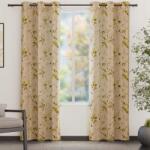 Voppi Függöny Karikákon 113x213 cm Nagy Levelekkel Nappaliba (Voppi)