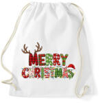 printfashion Karácsony Merry Christmas - Sportzsák, Tornazsák - Fehér (17777315)