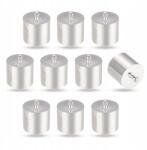 MIXFORM Zsinórvégek Sárgaréz Ezüst 11x7mm Belső átmérő: 6mm 10db (13WB14842)