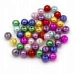 Mixform Akril gyöngy, Kerek, Szín: Mix 10mm 50db/25g (13WB24844)