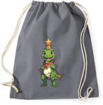 printfashion Karácsonyi T-rex - Sportzsák, Tornazsák - Grafitszürke (17838685)