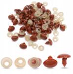 MIXFORM Biztonsági orrdugó játékhoz, műanyag, barna, 13x18mm, 50db (13WB31426)