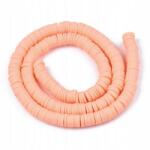 Mixform Öko Polimer Agyag gyöngyök Handmade, Heishi, Korong, 8x0.5~1mm 360db/40cm (13WB30337)