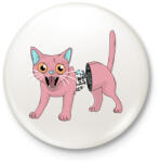 printfashion Robot macskában egér pilóta - Kitűző, hűtőmágnes - Fehér (17785853)