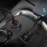 hoco. Type-C autós töltő + USB QC3.0 Power Delivery 20W Z46A zafírkék