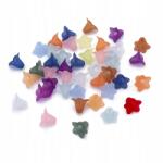 Mixform Akril gyöngyök Átlátszó matt, Virág mix, 17.5x12mm, 25g~38db (14WB9588)