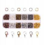 MIXFORM Karabiner kapocs készlet 12mm 132db-os és 5mm-es karikák 840db (13WB31481)