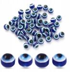 Mixform Gyanta gyöngyök, Szem, Kerek, Diy, Királykék, 8x7mm, 50db (13WB29492)