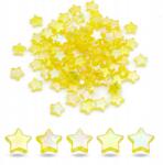 Mixform Akril gyöngyök, Átlátszó, Ab szín, Csillag, Sárga, 10x4mm, 25g~100db (13WB28500)