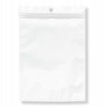  Tasakok Húrtartó tasak, Zip zár, fehér/átlátszó, 24x16m, 10db (13WB31002)