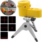 Krzymark Lézeres Vízmérték, keresztlézer, állvány, Tripod, építési sík (00032F1)