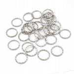 Mixform Kulcstartó és kulcstartó, vas, platina, 25x1.5mm, 50db (13WB19824)