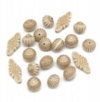 Mixform Akril gyöngyök, Vegyes, Arany mintás, Bézs 10.5-21x5.5-15mm 20db (13WB16777)