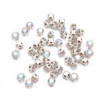 MIXFORM Varrható strasszok, Üveg/Réz, A osztály, Ab kristály, 3-3.2mm, 50db (13WB13803)