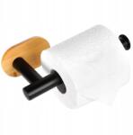 Artemis WC-papír tartó Fali öntapadós fürdőszobai akasztó Fekete (VD-567025)