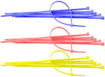 SapiSelco Colier Plastic Colorat (100 bucati) (640310)