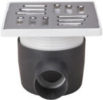 Evotools Sifon Pardoseala Patrat cu Inaltator SL SP-H75-140-1 (671249)