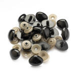 MIXFORM Biztonsági játékorr, háromszögletű, fekete, 24x29mm, Pin: 5-6mm, 20db (13WB30403)