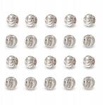 Mixform Gyöngyök Sárgaréz, Ellenálló bevonat, Festett, 5x4mm, Platina bevonat, 20db (13WB31126)