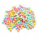 Mixform Akril gyöngyök, Átlátszó, Kerek, Diy, Mix, 8x7mm, 50g~170db (13WB30222)