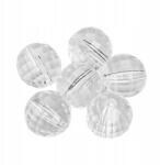 Mixform Akril gyöngyök, csiszolt, átlátszó, 24mm, színtelen, 6db (13Z23941)
