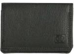 Double-D Fekete kis bőr pénztárca „Merry (P02C1414-001-black)