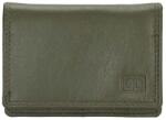 Double-D Zöld kis bőr pénztárca „Merry (P02C1414-029-olivegreen)