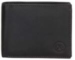 Hide and Stitches Fekete férfi bőr pénztárca „Omaha (P20413-001-black)