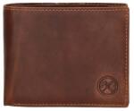 Hide and Stitches Barna férfi bőr pénztárca „Omaha (P20413-005-cognac)